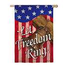 Let Freedom Ring Decorative Fourth of July Large House Flag by 