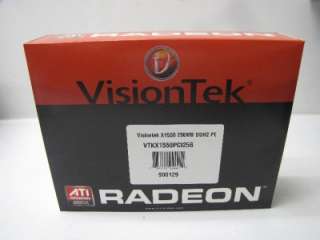 New Visiontek ATI Radeon X1550 256MB DDR2 PCI Sealed Retail Box  
