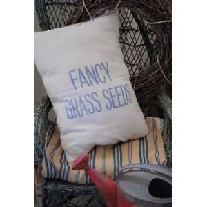    Old Primitive Fancy Grass Seeds Porch Pillow
