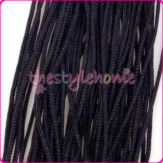 25M Black Nylon Chinese Knot Bead Jewelry Cord 1mm 27yd  