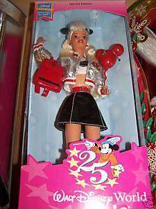 Walt Disney World 25th Anniversary Barbie Doll NRFB New  
