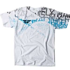  Fly Racing Wire T Shirt   Large/White: Automotive