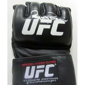   Gracie Signed UFC MMA Official Fight Glove SI   Autographed UFC Gloves