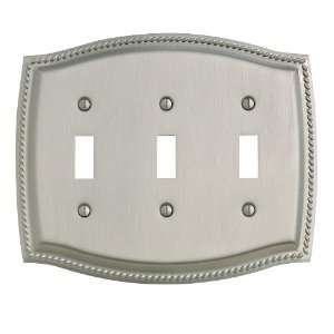 Baldwin 4793050 Switch Plates Satin Brass and Black Switch Plates Acce