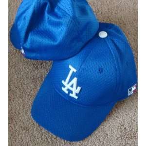  MLB Flex FITTED Med/Lg Los Angeles DODGERS Home BLUE Hat 