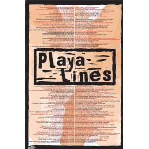  PLAYA PLAYER PICK UP LINES 24x36 WALL POSTER 8065