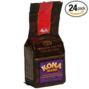 Melitta Kona Blend Ground Coffee, 1.75 Ounce Brick (Pack of 24)
