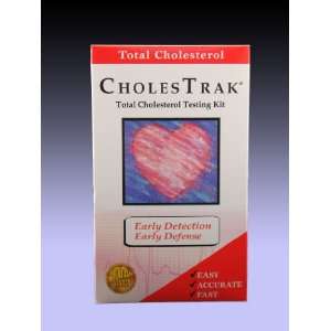  CholesTrak Total Cholesterol Testing Kit, 1 box Health 
