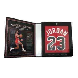  Autographed Michael Jordan Jersey and Archives Box 