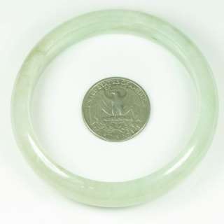Round 57mm Green Bangle Bracelet 100% Grade A Natural Chinese Jade 