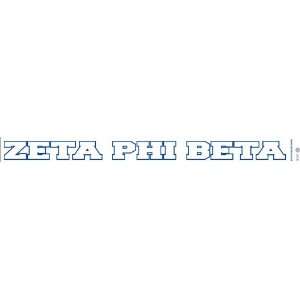  Zeta Phi Beta Long Window Decals Stickers: Everything Else
