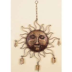  Sunface Metal Large Wind Chimes With Bells: Home & Kitchen