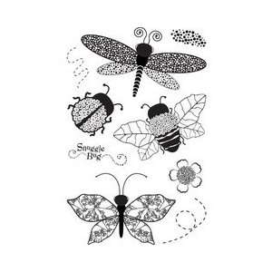  Basic Grey Wisteria Clear Stamps   Dragonfly Arts, Crafts 