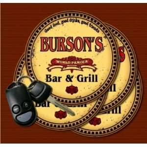  BURSONS Family Name Bar & Grill Coasters: Kitchen 