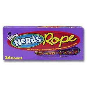 Willy Wonka Rainbow Nerd Rope   24 Count Grocery & Gourmet Food