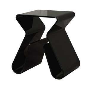   Wholesale Interiors FAY 8196 Black Acrylic End Table: Home & Kitchen