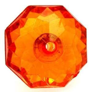  Tangerine Saucer acrylic plastic beads (36 pcs) 14mm 