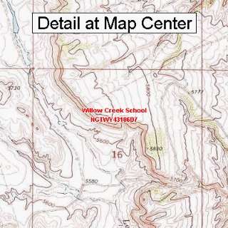  USGS Topographic Quadrangle Map   Willow Creek School 