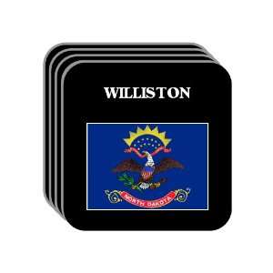  US State Flag   WILLISTON, North Dakota (ND) Set of 4 Mini 