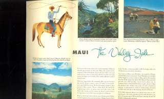 1950s HAWAII VISITORS BUREAU MAP & Guide Islands HI Map  