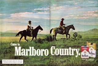 Marlboro Country 2 pg 1975 Cigarette Ad  