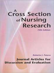 Cross Section of Nursing Research, (1884585965), Roberta J. Peteva 