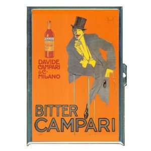 BITTER CAMPARI VINTAGE LIQUOR ID CREDIT CARD WALLET CIGARETTE CASE 