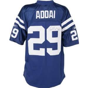 Joseph Addai Autographed Jersey  Details: Indianapolis Colts, Blue 