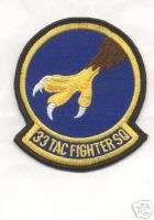 33rd TACTICAL FIGHTER SQUADRON patch  
