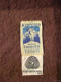   Wool Kenwood Blanket Brown Stripe Set Av 77x66~ Cutter Crafts Fabric