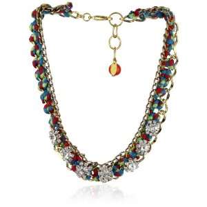  Adia by Adia Kibur Multi Colored Crystal Necklace Jewelry