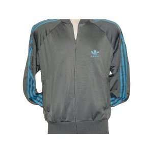  Adidas Mens Superstar Jacket GraniGrey / LightAqua 