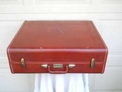 Vintage Brown Marble Samsonite Hard Shell Luggage Suitcase 24x20x9 