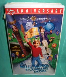 Willy Wonka & The Chocolate Factory VHS Gene Wilder 25  