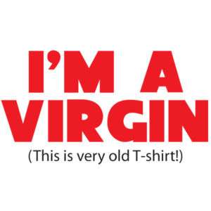 VIRGIN Funny Text Mens Ladies T Shirt S XXL  