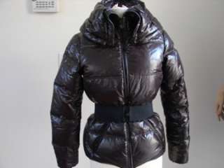 Moncler Brown Quilted Down Jacket/Winter Coat Sz. 1 BEAUTIFUL  