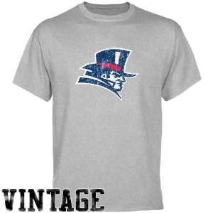   Duquesne Dukes Ash Distressed Logo Vintage T shirt