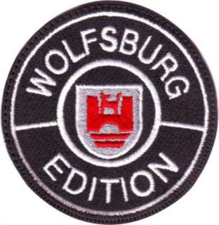 VW WOLFSBURG EDITION (BLACK) EMBROIDERED SEW ON PATCH  