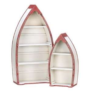 ROWBOAT CURIO CABINET SET 