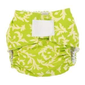  Swirly Buds in Lime Designer Cloth Diaper Baby