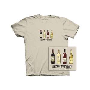  Group Therapy Wine is Life Tee Shirt   Large: Home 