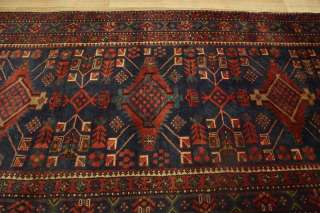 Semi Antique Tribal Wool Goravan Runner Persian Oriental Area Rug 