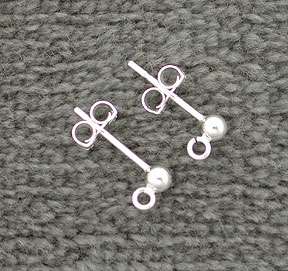   item 4044 50prs sterling silver earring posts select lines is proud