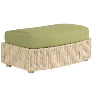  WhiteCraft Oasis Wicker Ottoman and a Half Patio, Lawn 