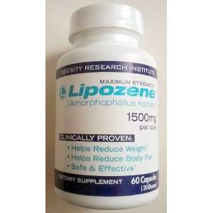  Lipozene (Amorphophallus Konjac) 60 Capsules (1500mg Per 