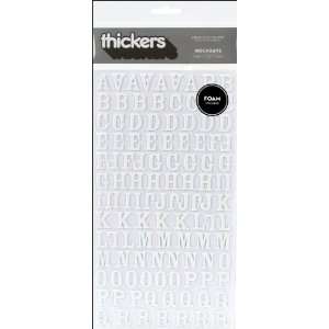   Thickers Foam Letter Stickers, Rockabye White: Arts, Crafts & Sewing