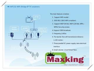 Vap11G Wifi Bridge IP Security Cameras & IP DV Wireless  