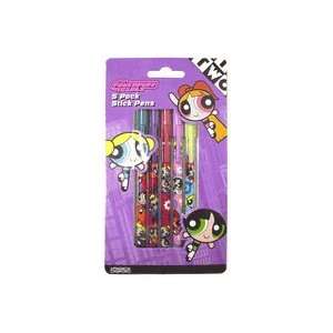    Cartoon Network Powerpuff Girls 5 Pack Stick Pens: Toys & Games