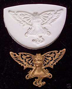 GODDESS WINGED NOUVEAU BEAUTY~ CNS polymer clay mold  