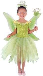 FAIRY tinkerbell WINGS girls dress up DELUXE costume S  